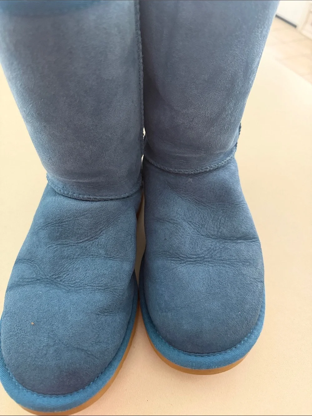 UGG Women's Mid-Calf Boot in Blue Suede